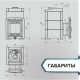 Чугунная банная печь «Атмосфера XL»  в облицовке из натурального камня Талькохлорит до 26 м³